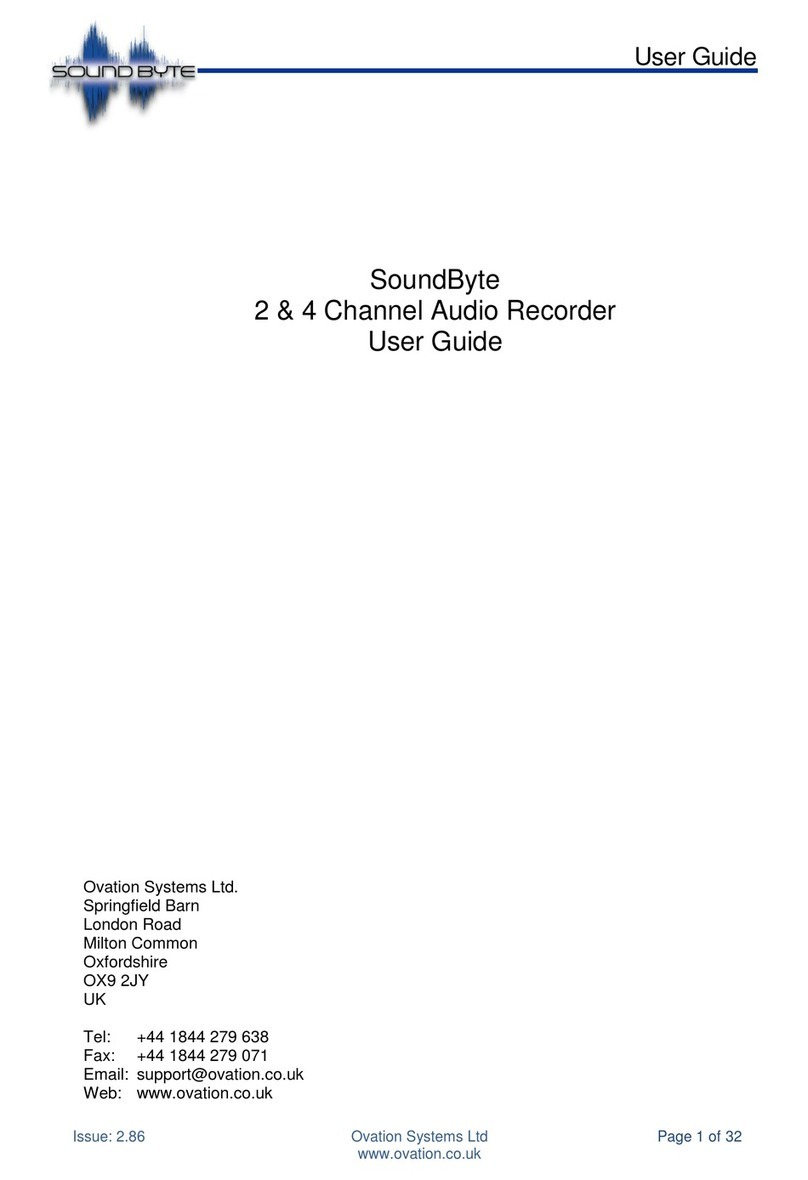 Ovation Systems SoundByte Bedienungsanleitung
