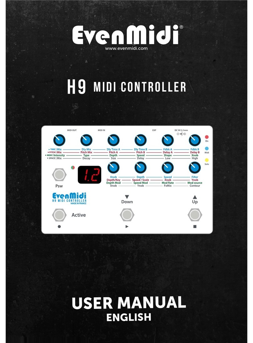 EvenMidi H9 Bedienungsanleitung