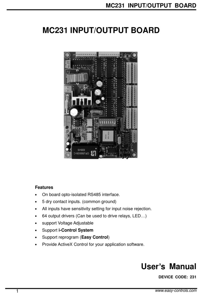 Easy Controls MC231 Bedienungsanleitung
