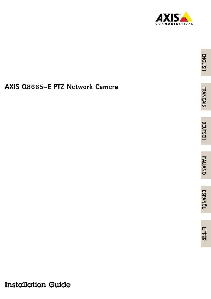 Axis Q8665-E Bedienungsanleitung