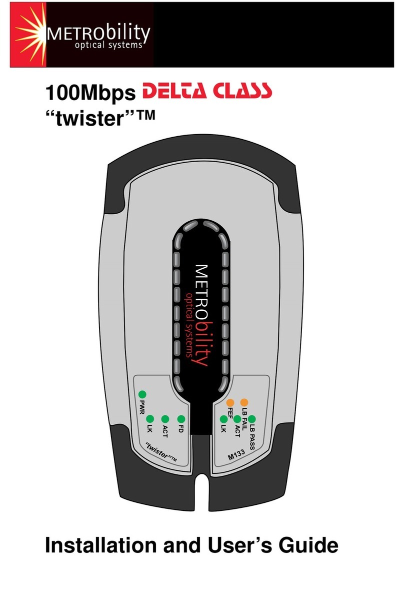 METRObility Optical Systems Delta Class Bedienungsanleitung METRObility Optical Systems Delta Class Bedienungsanleitung