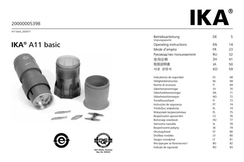 IKA A11 basic Bedienungsanleitung