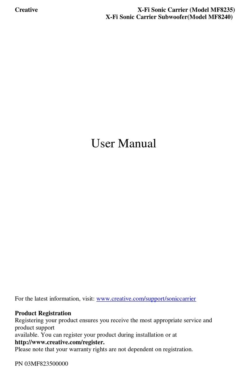 Creative Sonic Carrier MF8235 Bedienungsanleitung