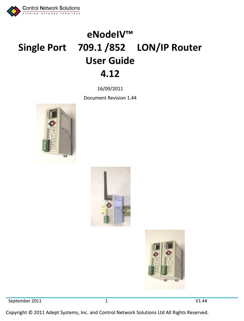 Control Network Solution eNodeIVTM Bedienungsanleitung