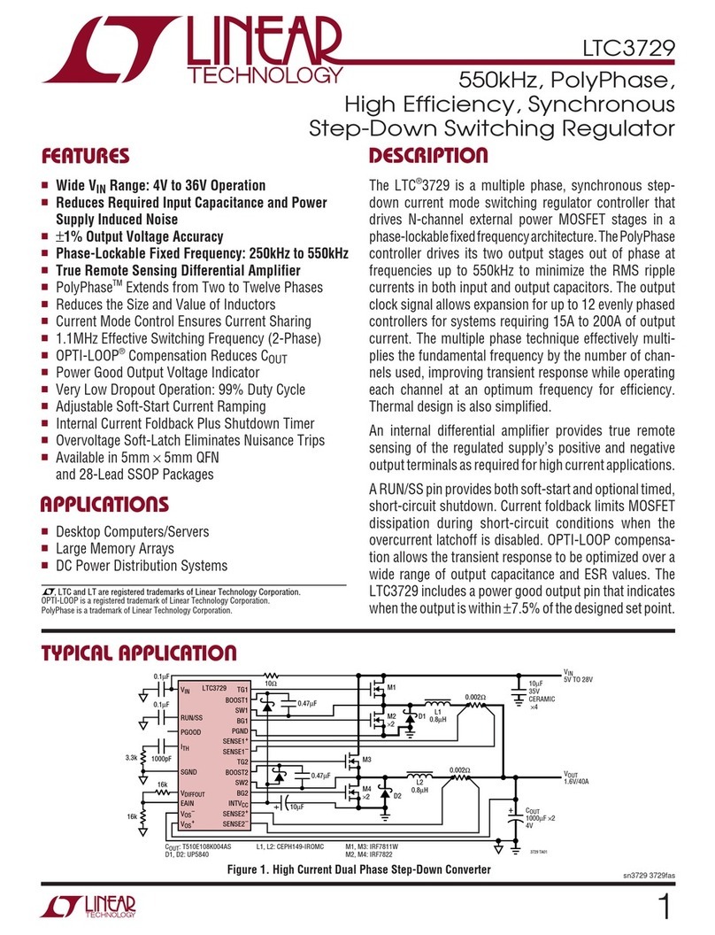 Linear Technology LTC3729 Bedienungsanleitung Linear Technology LTC3729 Bedienungsanleitung