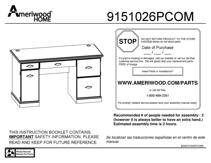 Ameriwood HOME 9151026PCOM Bedienungsanleitung Ameriwood HOME 9151026PCOM Bedienungsanleitung