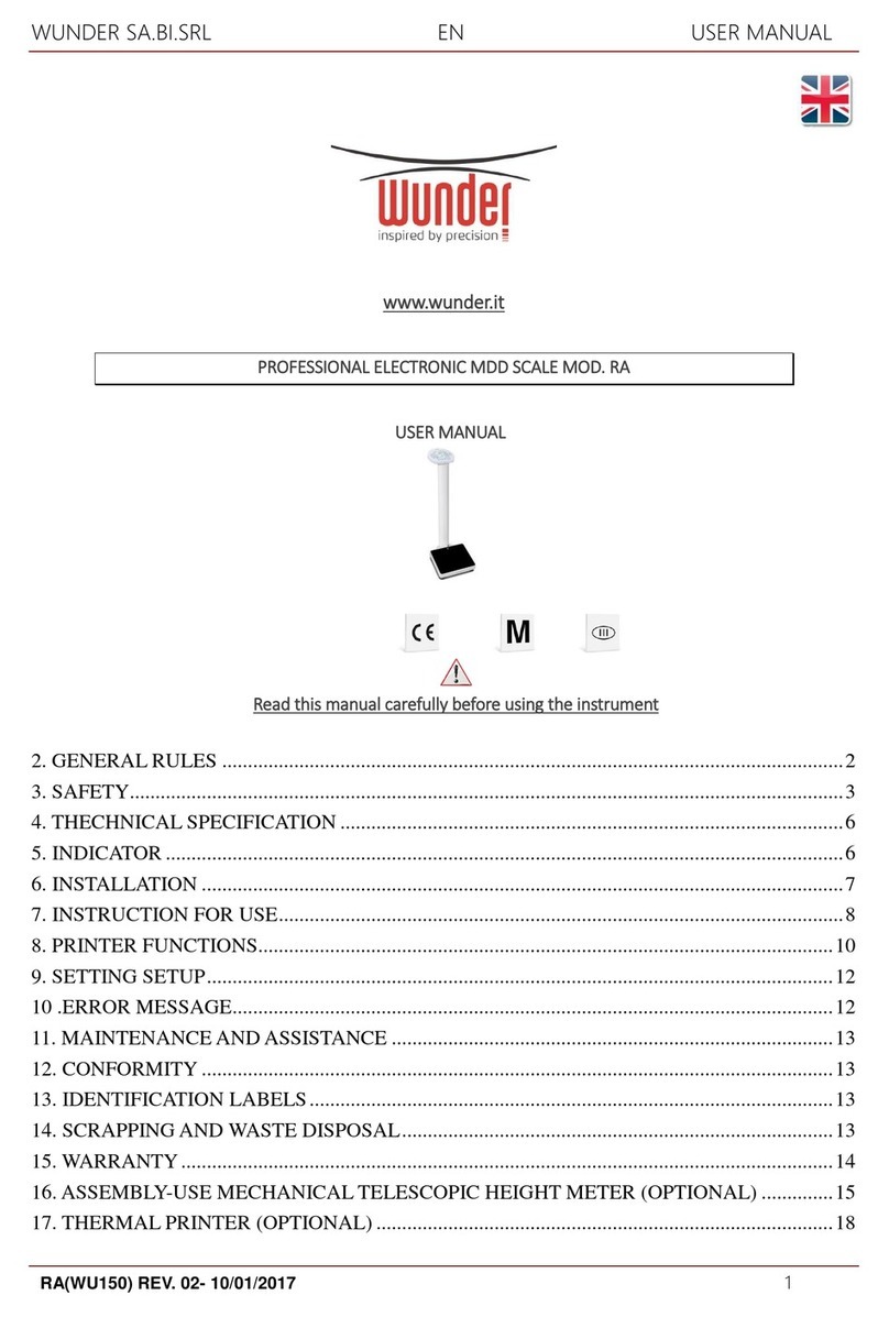 WUNDER RA Bedienungsanleitung WUNDER RA Bedienungsanleitung