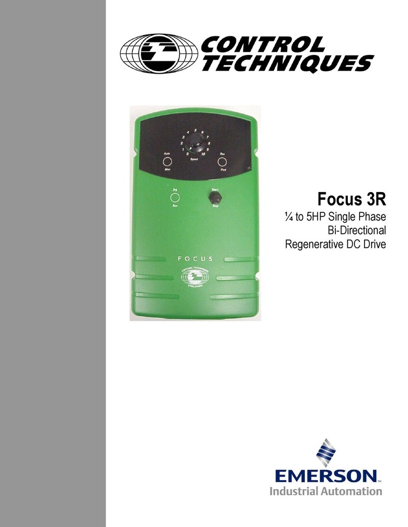 Control Techniques Focus 3R Bedienungsanleitung