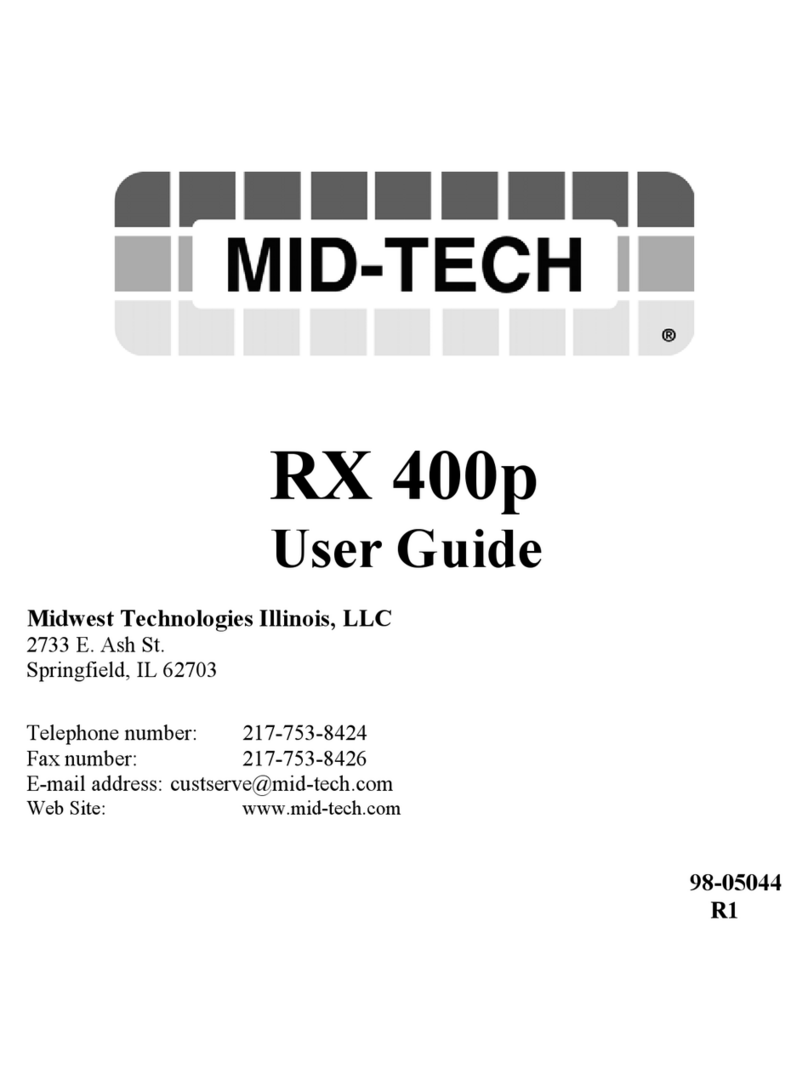 Mid-tech RX 400p Bedienungsanleitung