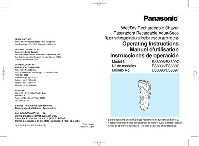 Panasonic ES8096 Bedienungsanleitung Panasonic ES8096 Bedienungsanleitung