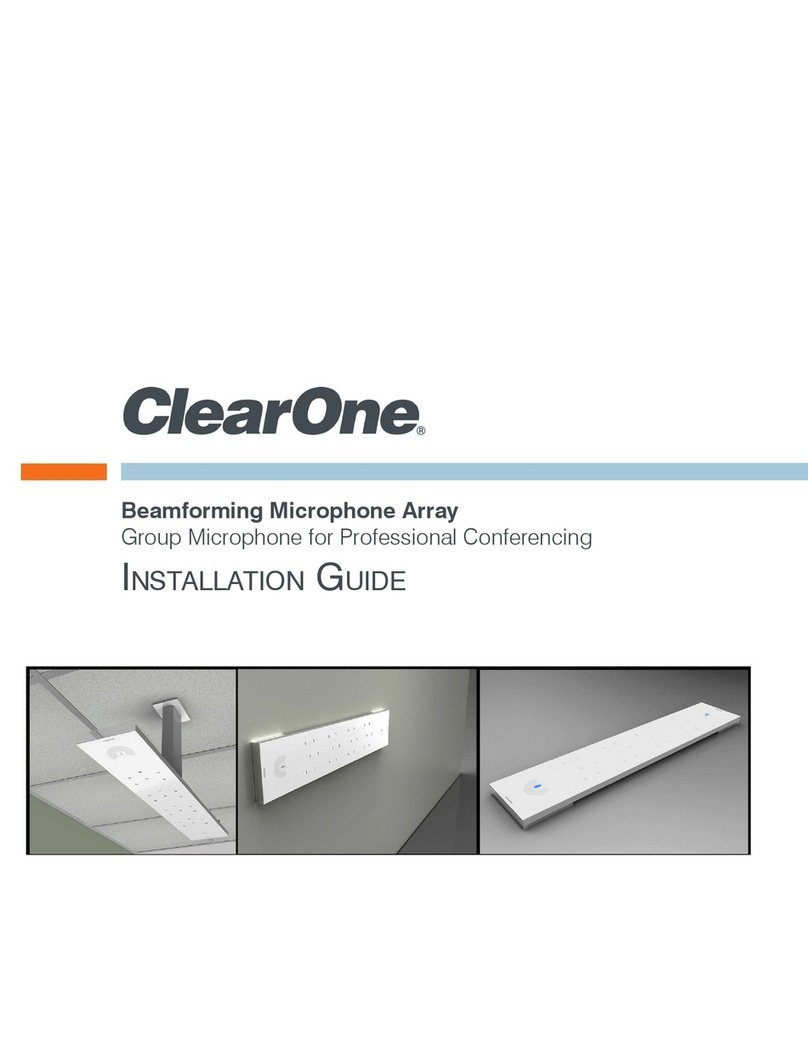 Clear One Beamforming Microphone Array Bedienungsanleitung