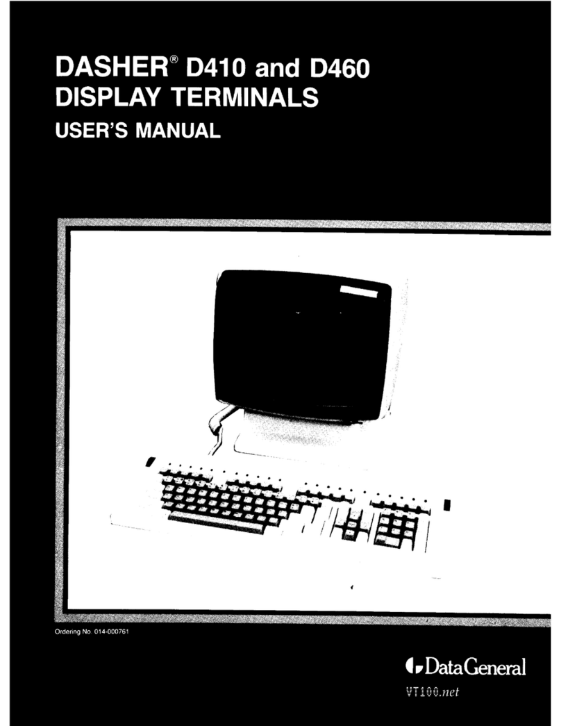 Data General dasher D410 Bedienungsanleitung