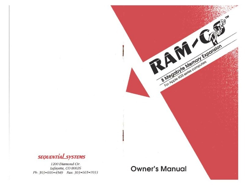 SequentialSystems RAM-GS Plus Bedienungsanleitung
