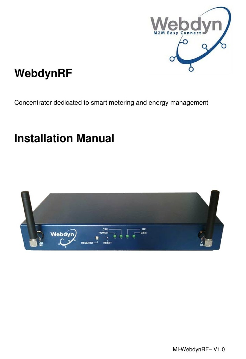 Webdyn WebdynRF Bedienungsanleitung