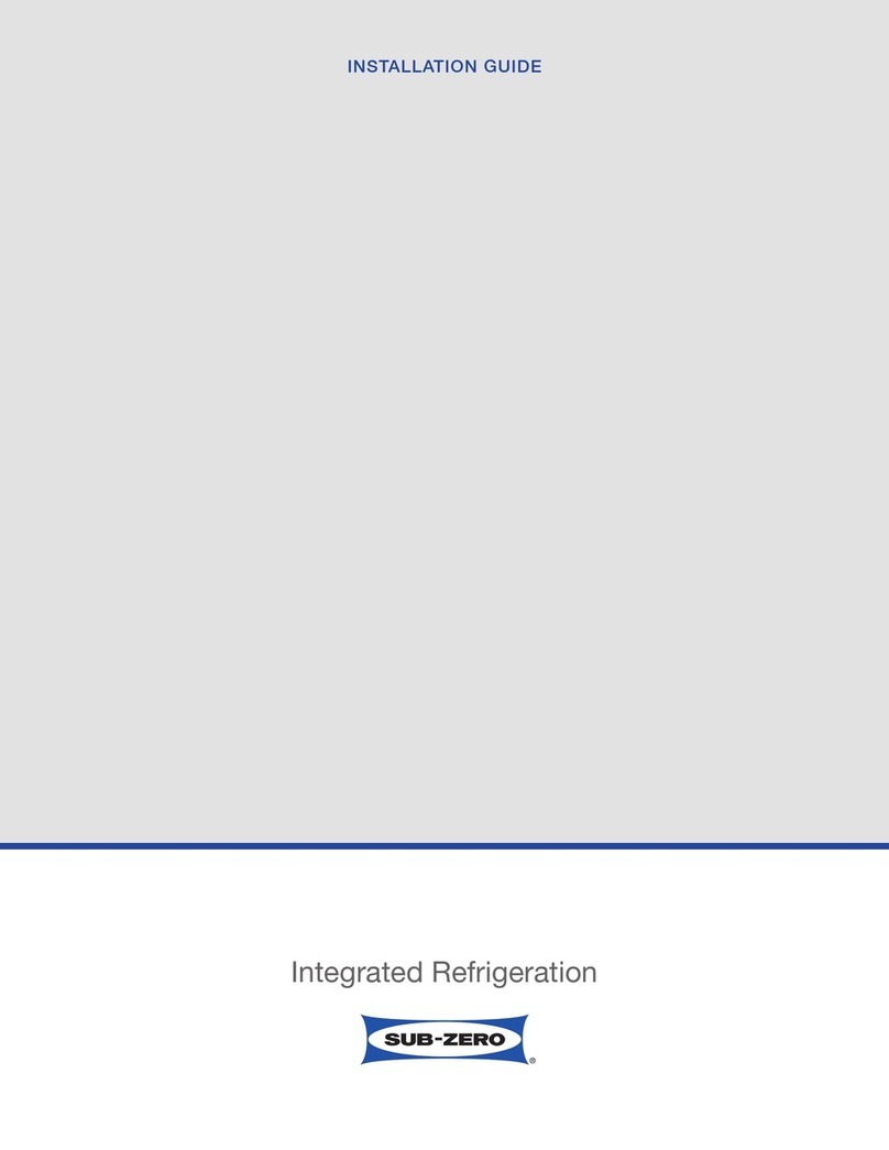Sub-Zero INTEGRATED REFRIGERATION Bedienungsanleitung