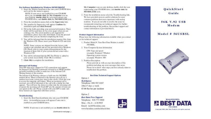 Best Data 56USBSL Bedienungsanleitung