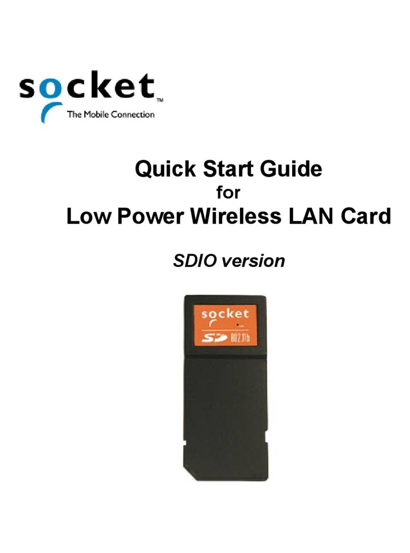 Socket LAN Card Bedienungsanleitung