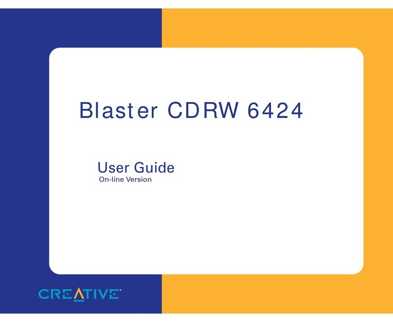 Creative Blaster CDRW 6424 Bedienungsanleitung