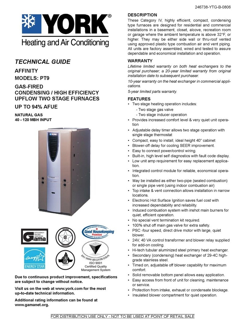 York AFFINITY PT9 Kurzanleitung