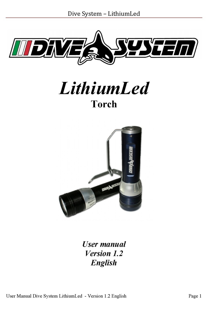 Dive System LithiumLed Bedienungsanleitung Dive System LithiumLed Bedienungsanleitung