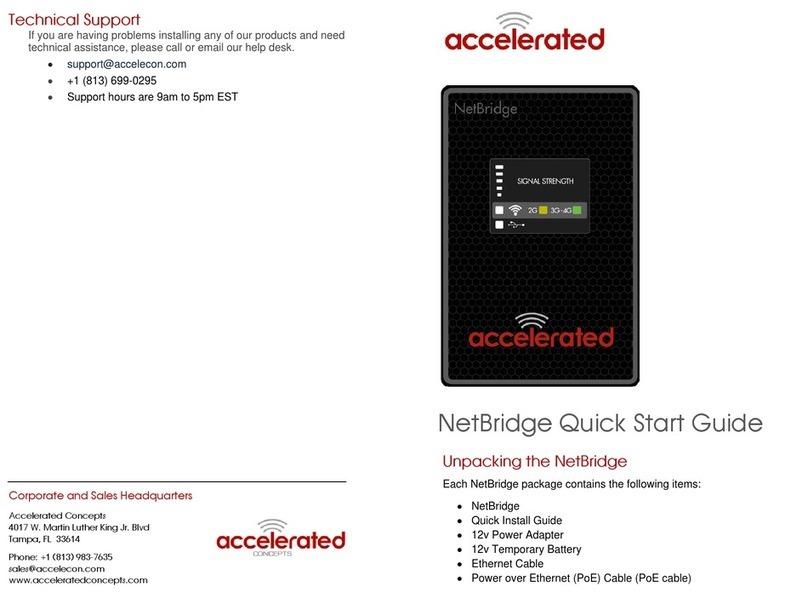 Accelerated NetBridge Bedienungsanleitung Accelerated NetBridge Bedienungsanleitung