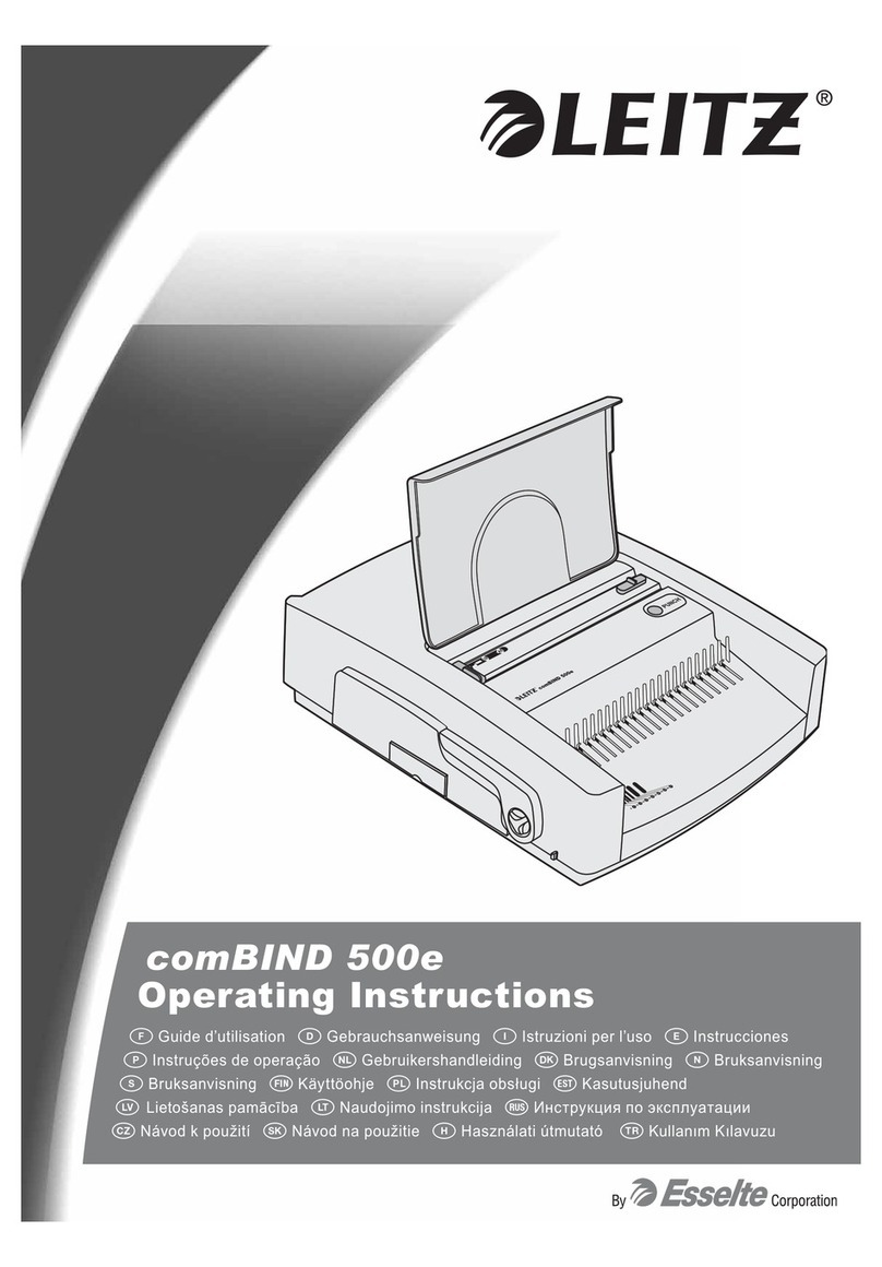 LEITZ comBIND 500e Bedienungsanleitung