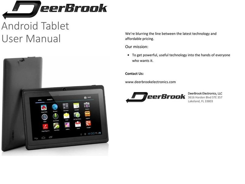 DeerBrook Android Tablet Bedienungsanleitung