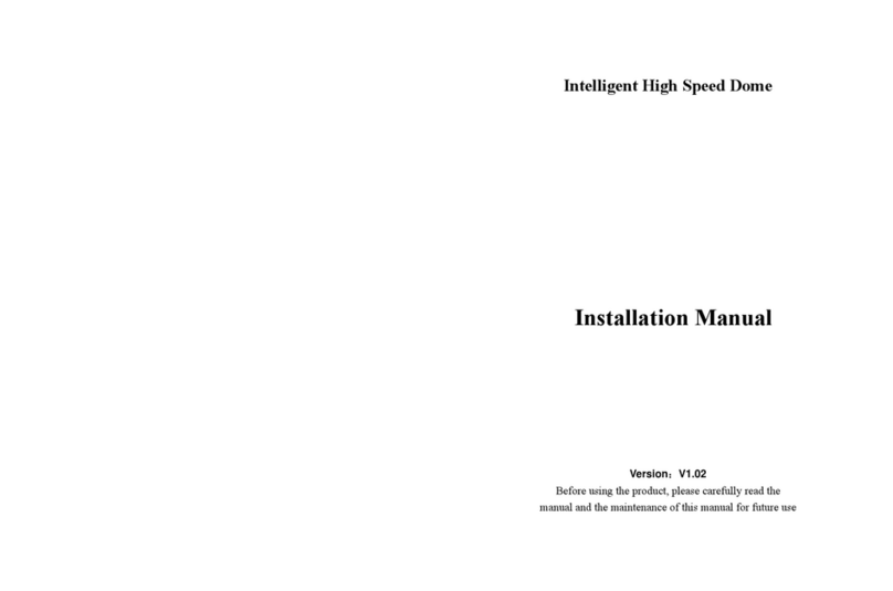 APPENDIX High speed dome camera Bedienungsanleitung