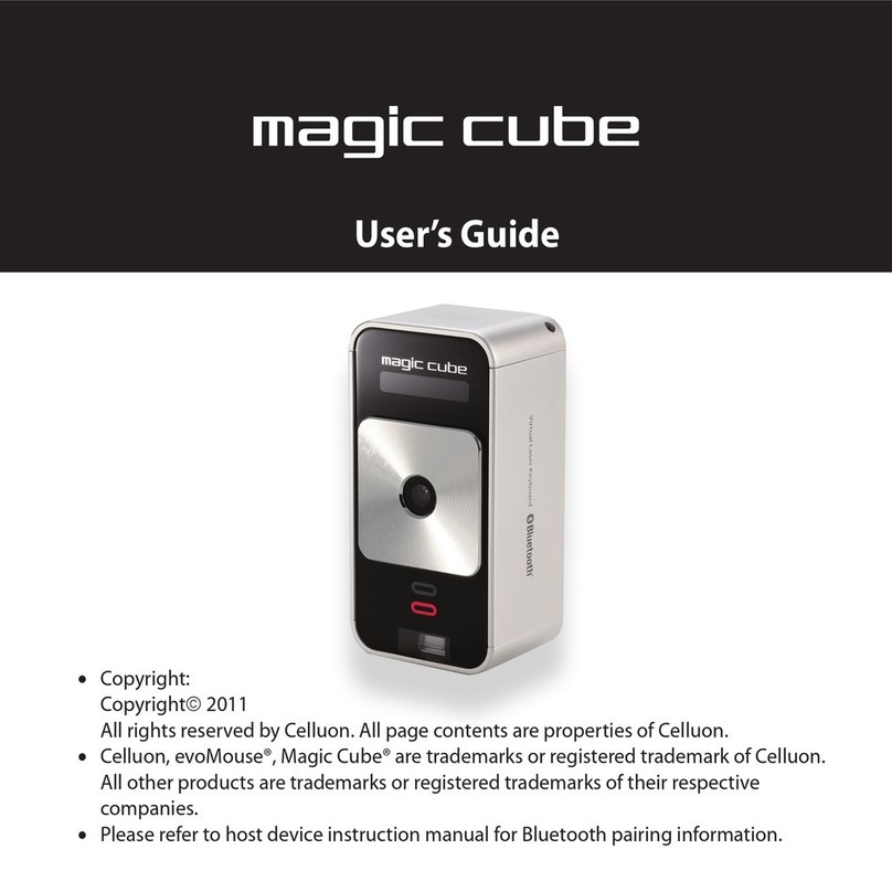Celluon magic cube Bedienungsanleitung