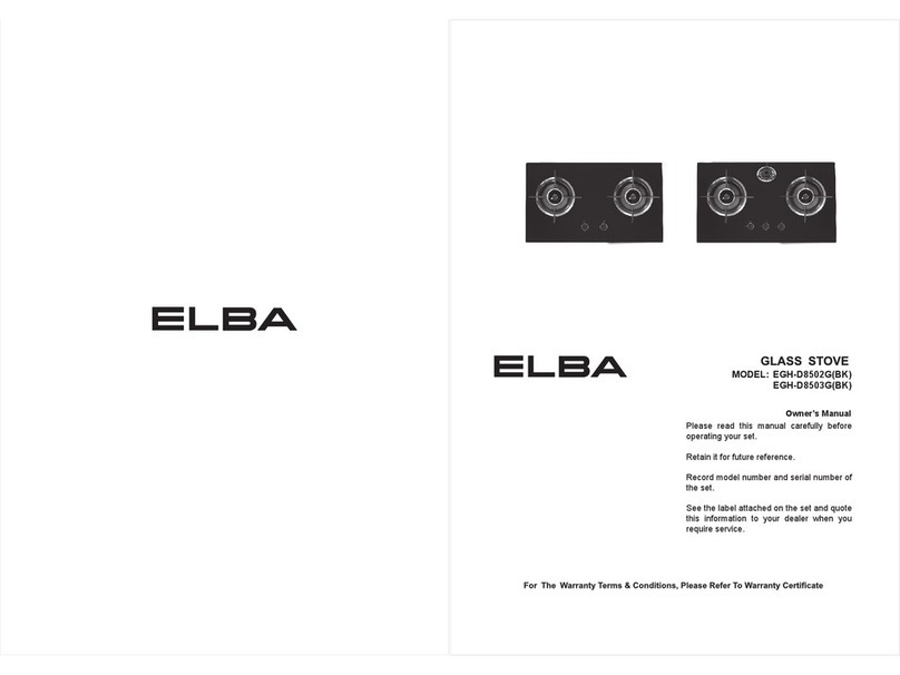 Elba EGH-D8502G(BK) Bedienungsanleitung Elba EGH-D8502G(BK) Bedienungsanleitung