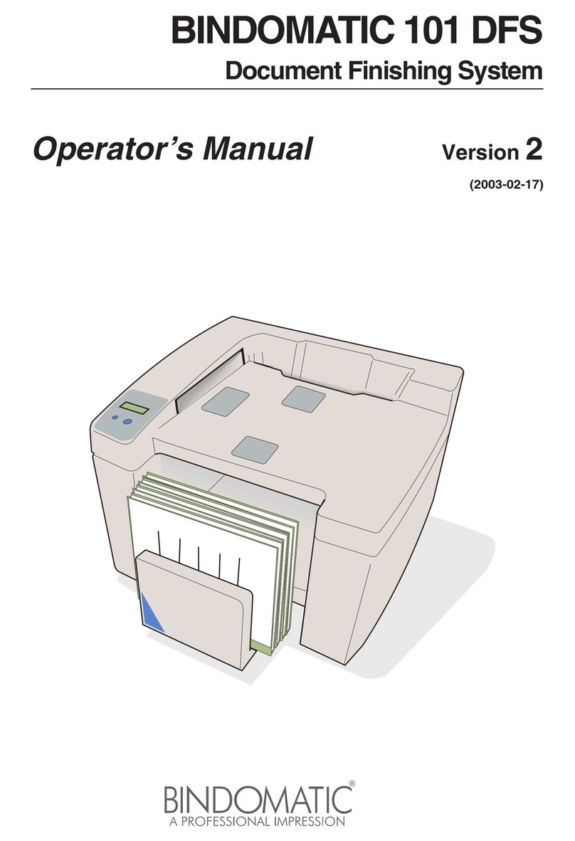 BINDOMATIC 101 DFS Bedienungsanleitung