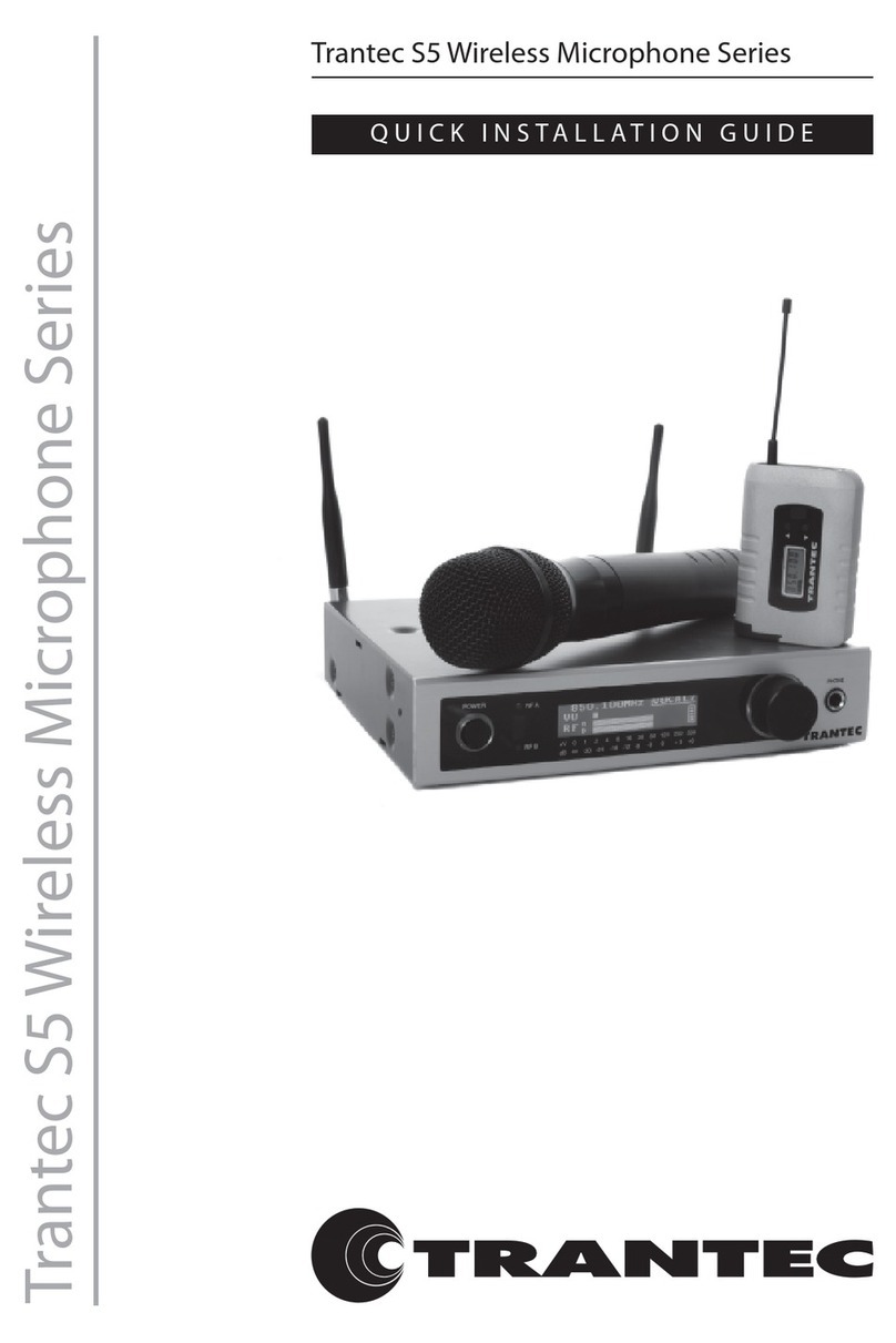 Trantec S5 Bedienungsanleitung Trantec S5 Bedienungsanleitung