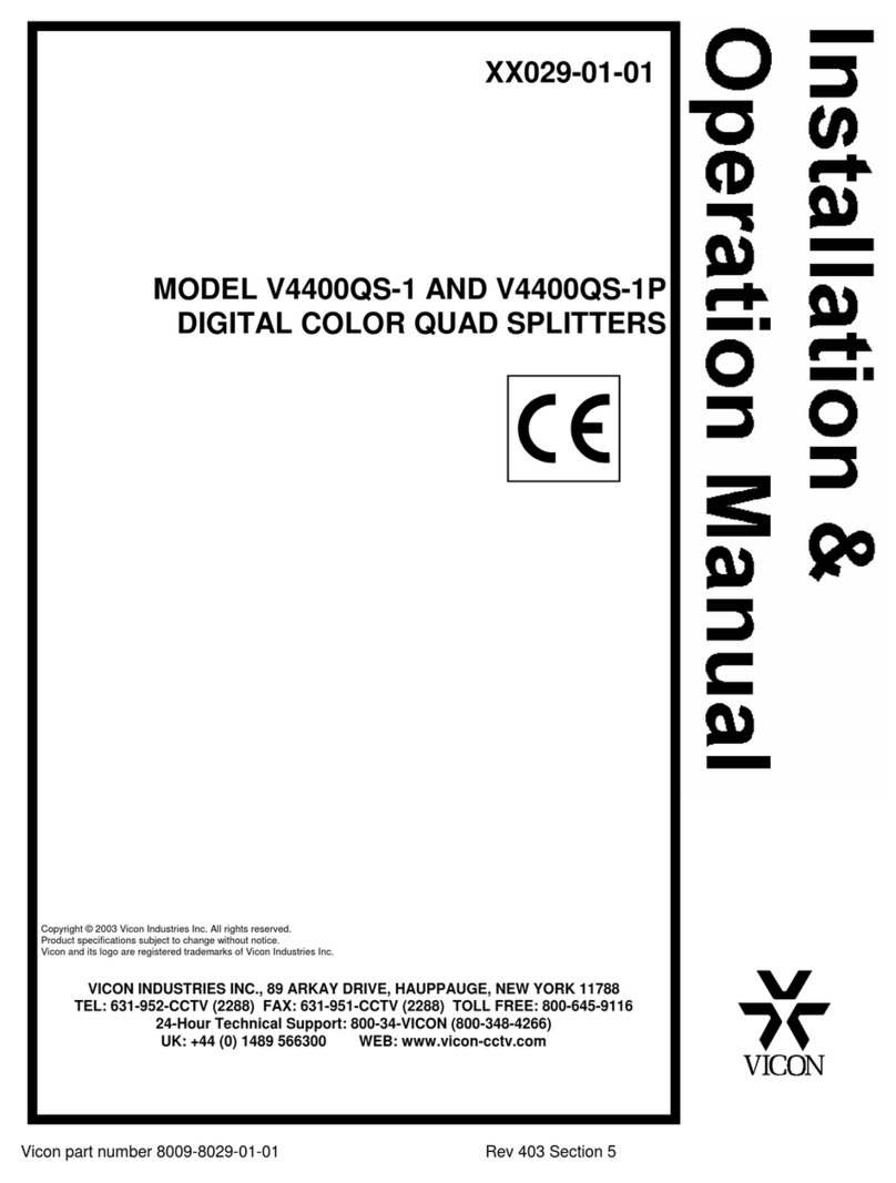 Vicon V4400QS-1 Bedienungsanleitung