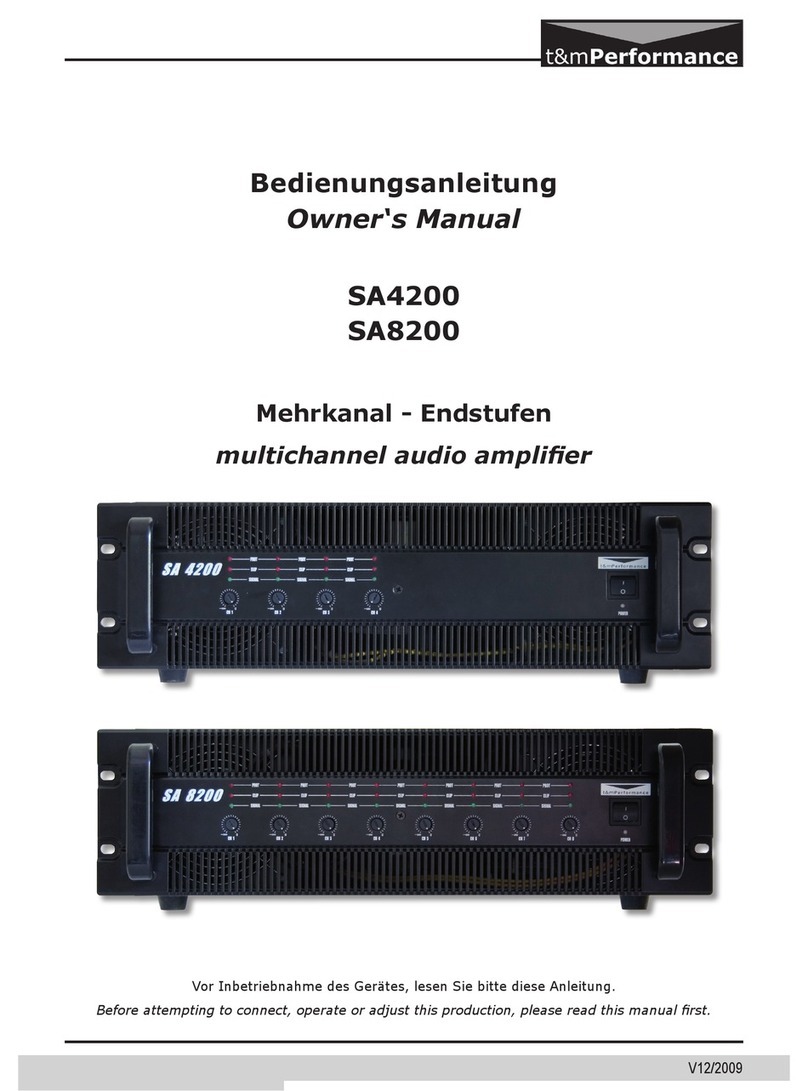 T&M Performance SA4200 Bedienungsanleitung