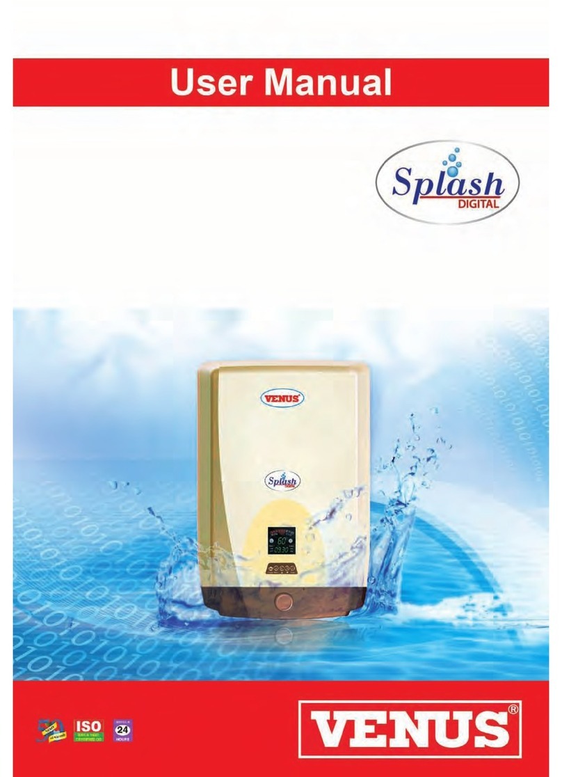 Venus Splash digital Bedienungsanleitung