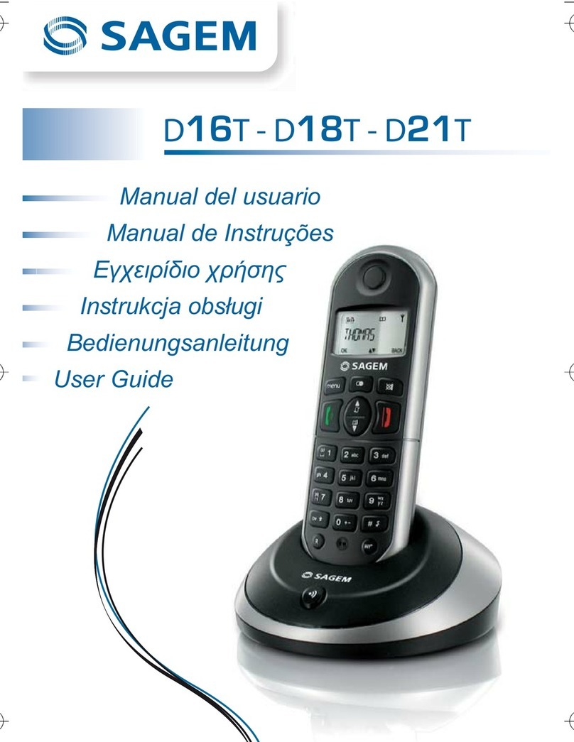 Sagem D16T Bedienungsanleitung