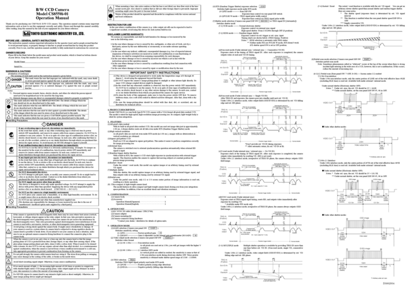Tokyo Electronic CS8550i-01 Bedienungsanleitung