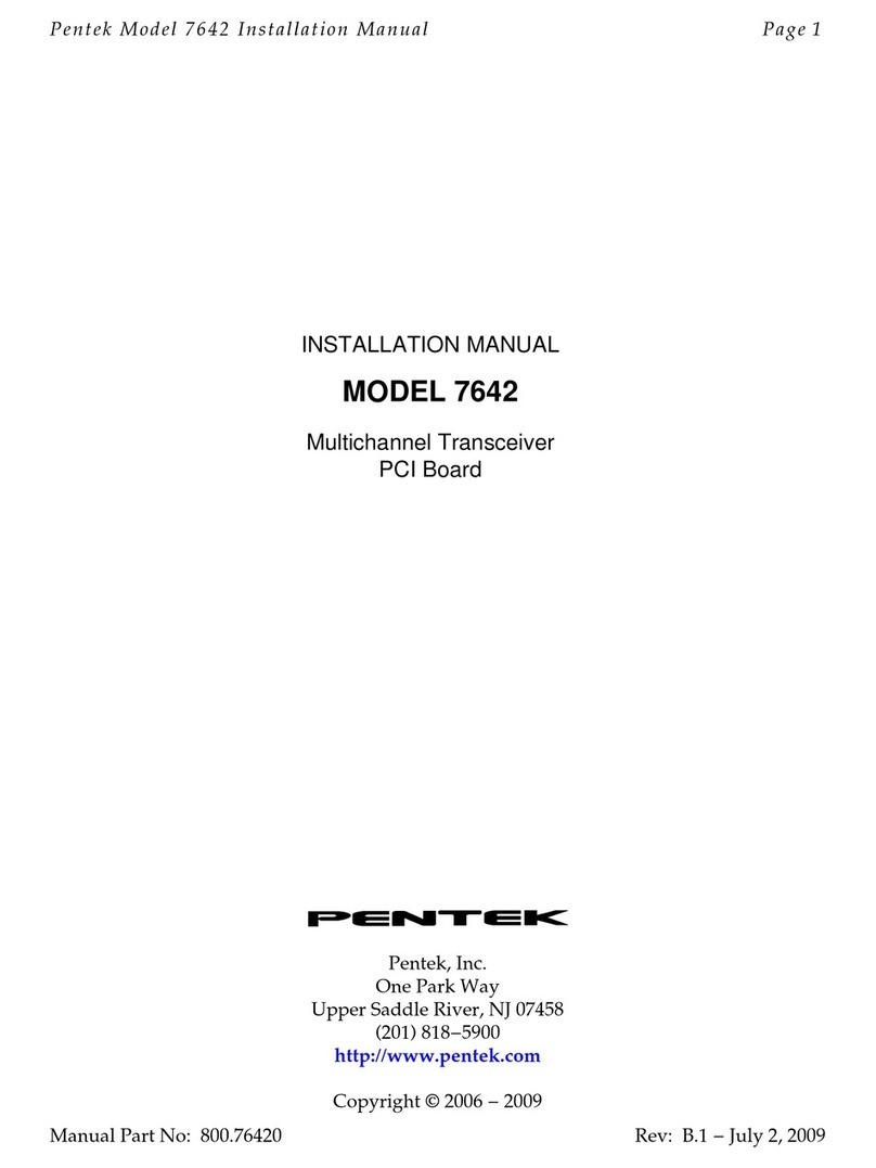 Pentek 7642 Bedienungsanleitung