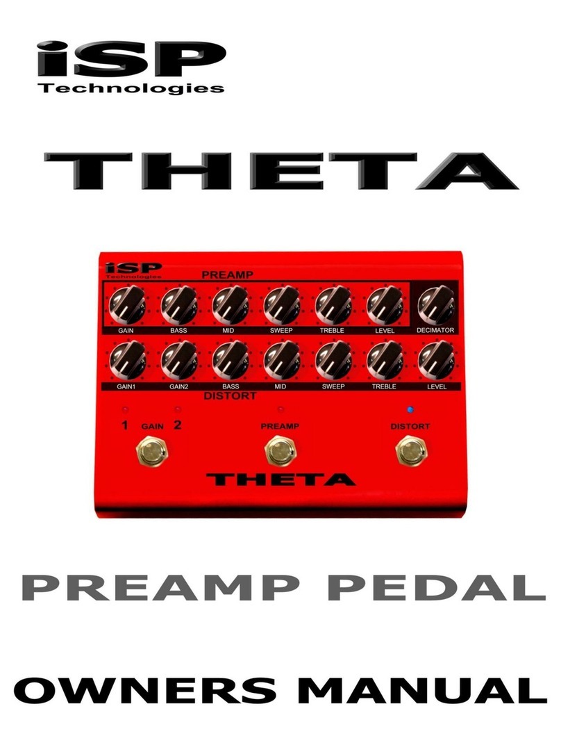 iSP Technologies THETA Bedienungsanleitung iSP Technologies THETA Bedienungsanleitung