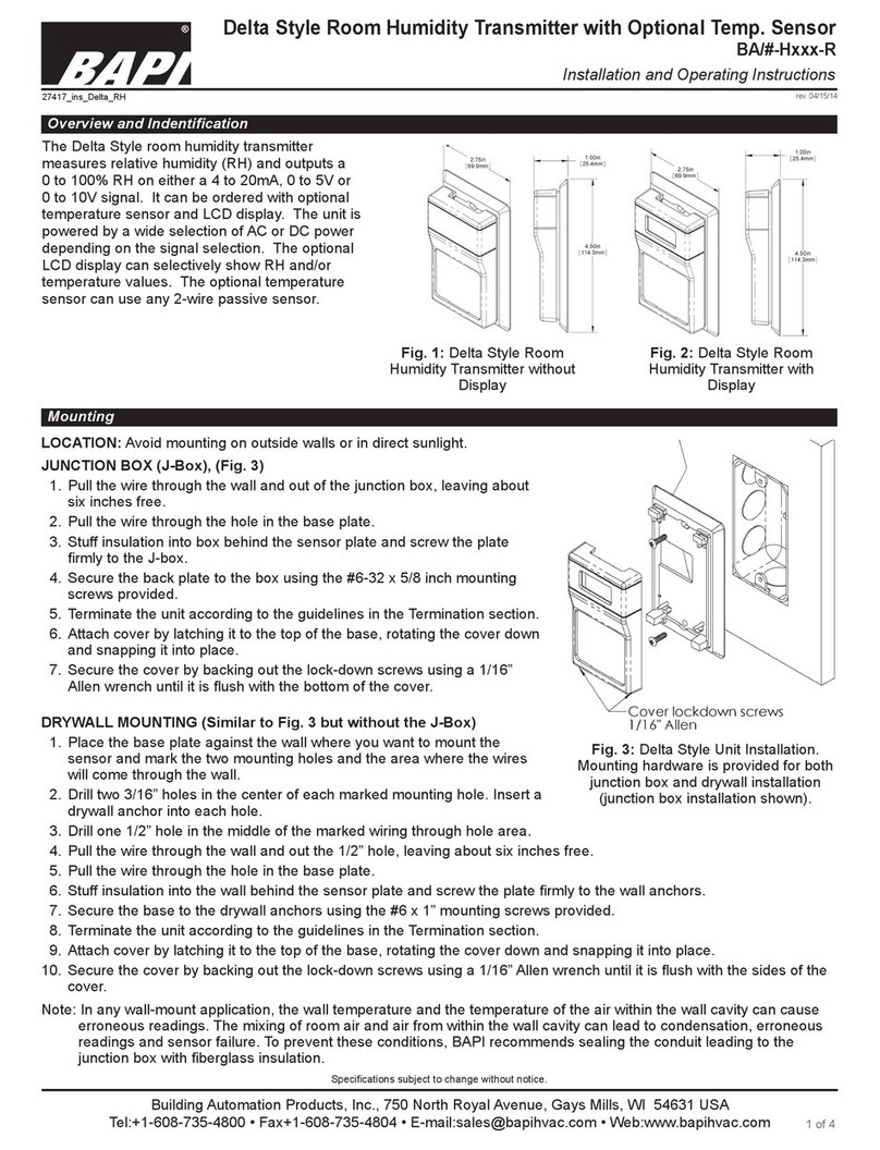 BAPI Delta Style Bedienungsanleitung