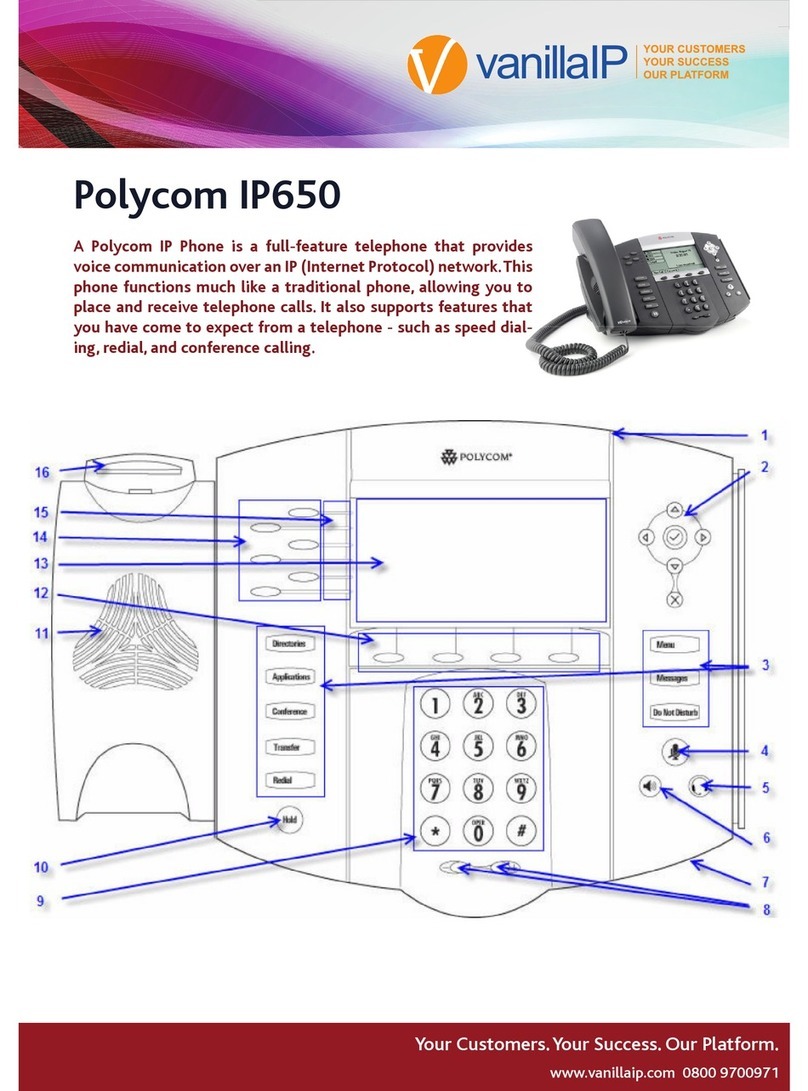 Polycom SoundPoint IP 650 Bedienungsanleitung