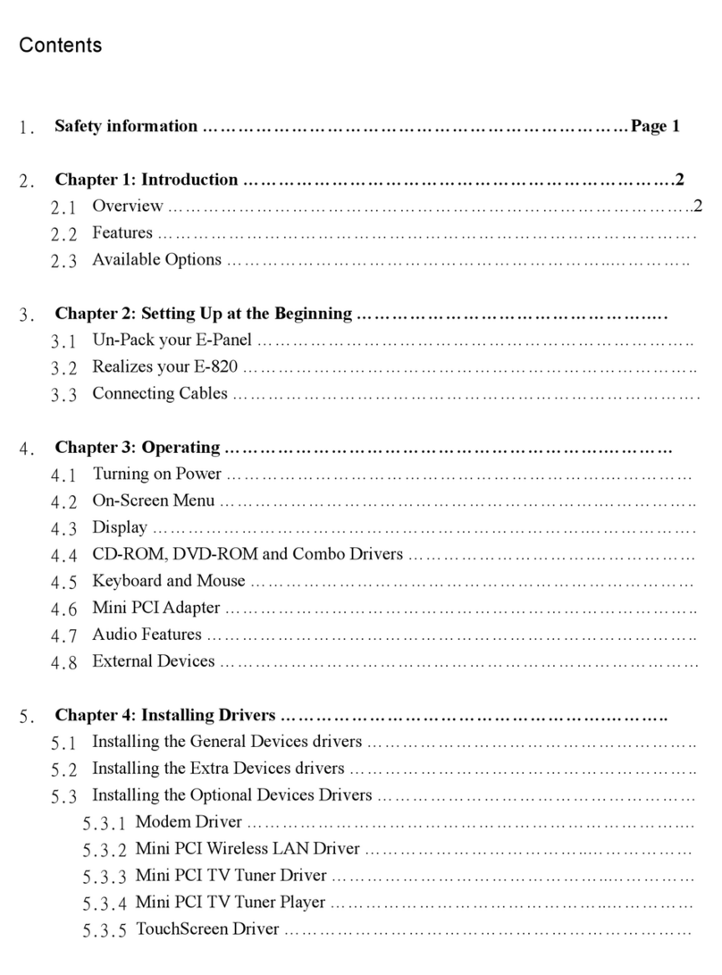 EPOS E-Panel E-820 Bedienungsanleitung