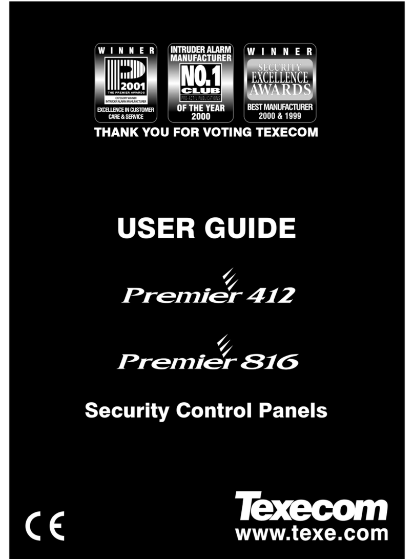 Texecom Premier 412 Bedienungsanleitung Texecom Premier 412 Bedienungsanleitung