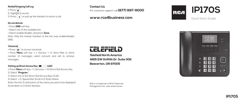 RCA IP170S Bedienungsanleitung