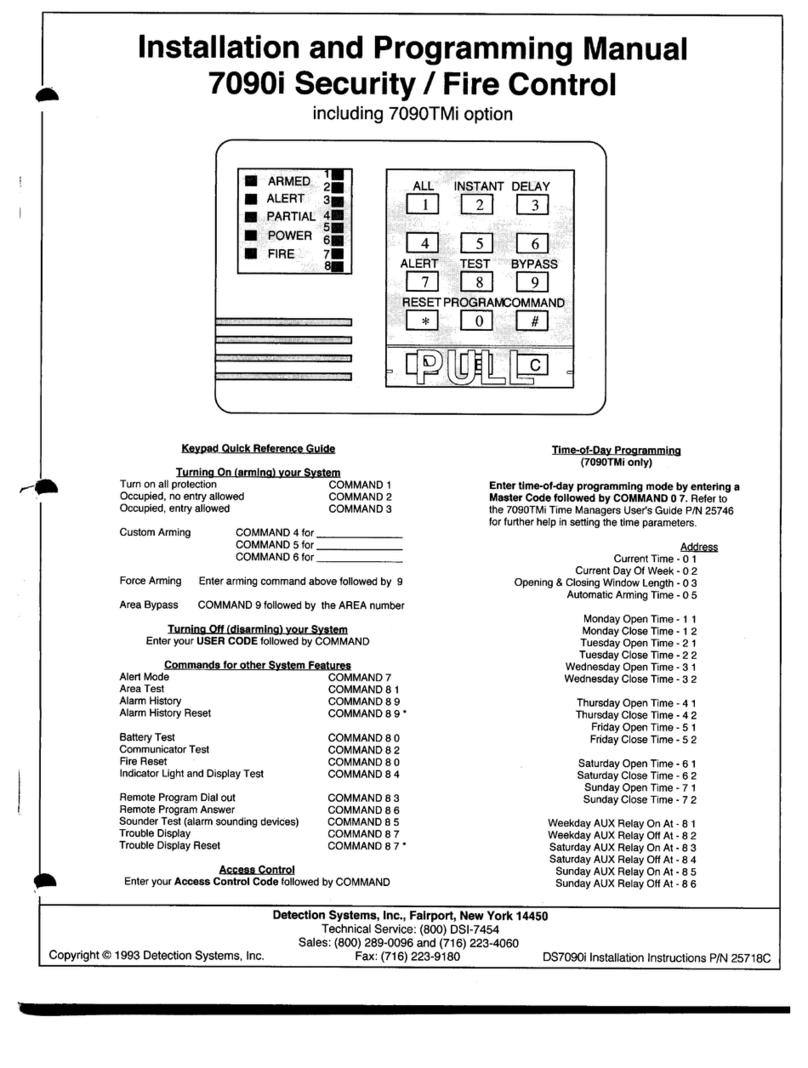 Detection Systems 7090i Installationsanleitung