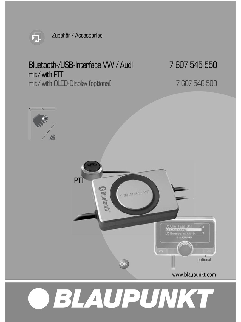 Blaupunkt Bluetooth-USB Interface Bedienungsanleitung