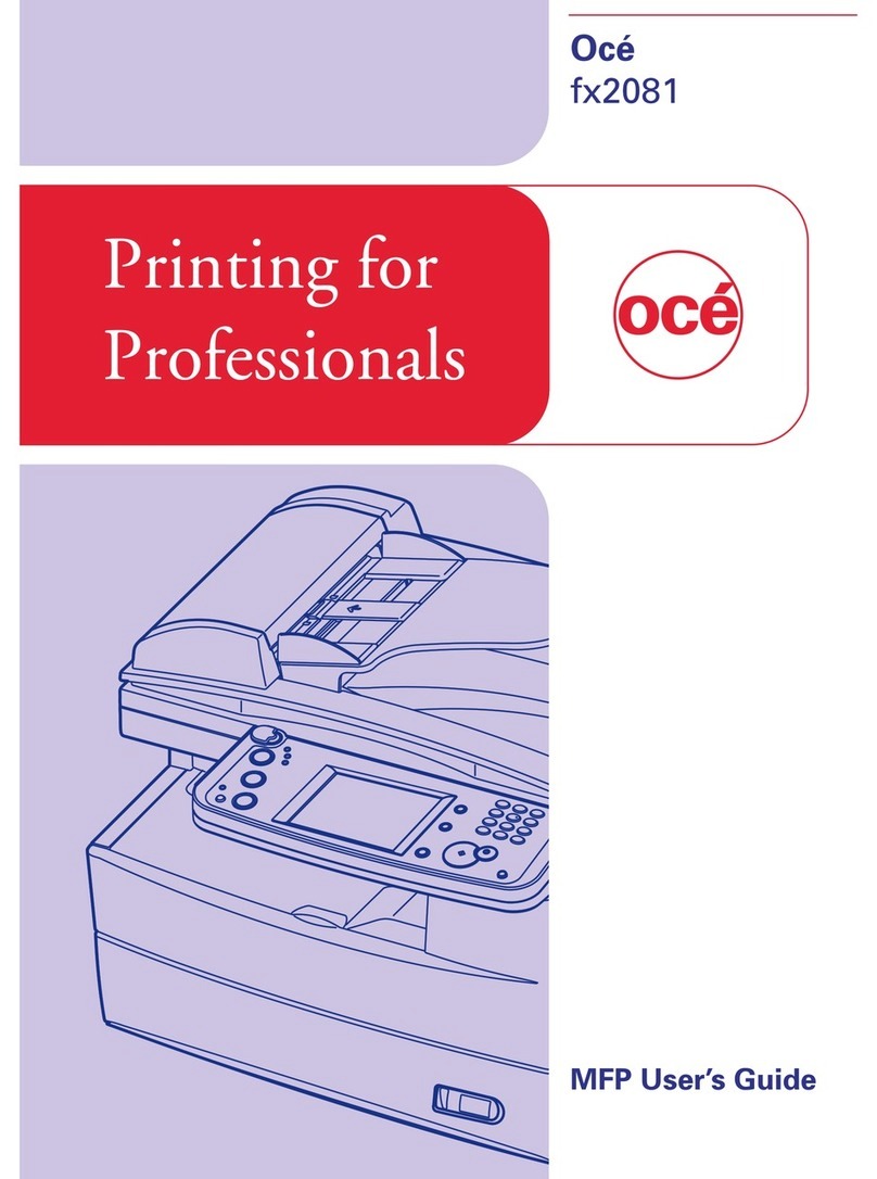 Oce fx2081 Bedienungsanleitung