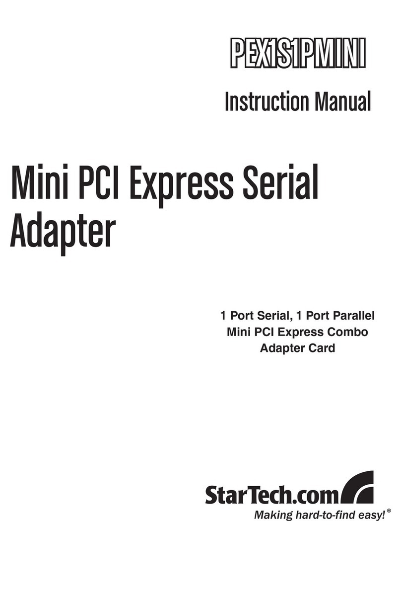 StarTech.com PEX1S1PMINI Bedienungsanleitung