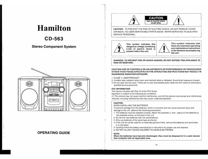 Hamilton CD-563 Bedienungsanleitung