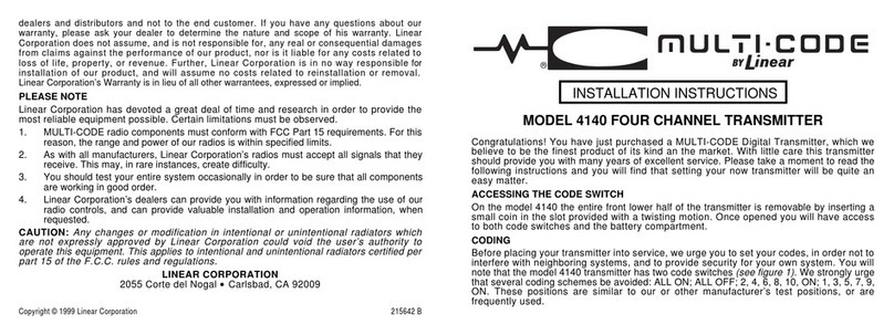 Multi-code 4140 Bedienungsanleitung